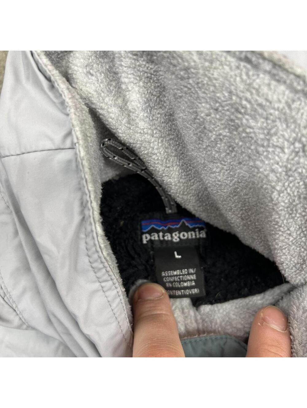 vintage patagonia fusion grey and green zip up jacket size large WOMENS - Picture 4 of 7